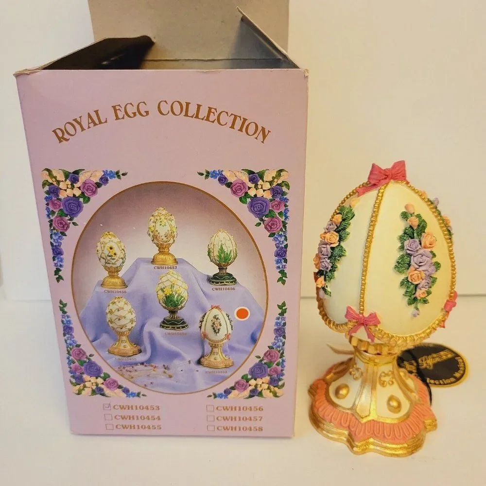 Lefton Royal Egg Collection Musical Box New